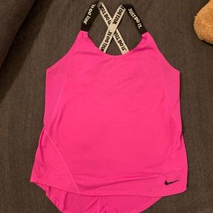 NIKE Women’s Dry Fit Elastika Tank Top Size Small, Hot Pink